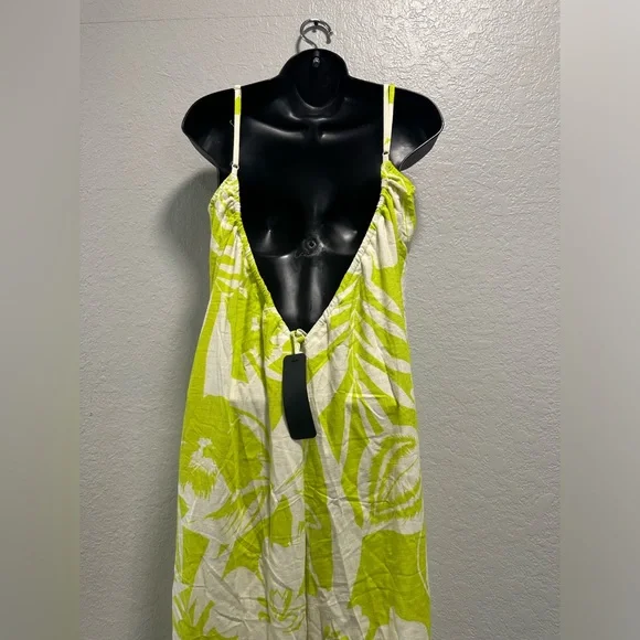 VICI Waikiki Tropical Print Relaxed Jumpsuit M